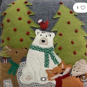 Isaac Mizrahi Christmas Pillow NWT